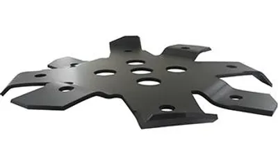 Produktbild von Spezialmulch-Klinge mit 8 Zähnen für Freischneider – Schnittbreite 250 mm, Bohrung: 20 mm, Dicke: 3 mm