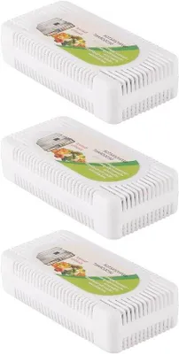 Obrázek produktu pro Sada deodorantů do ledničky – odstraňovač pachů pro ledničky a mrazničky – účinný odstraňovač pachů – čerstvé skladování – sada 3 kusů
