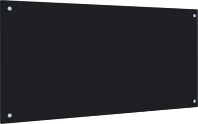 Produktbild von Küchenrückwand Schwarz 100x50 cm Hartglas