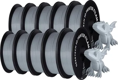 Immagine prodotto di filamento per stampa 3D, materiale PETG, diametro 1,75 mm, GRIGIO