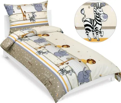 Produktbild von Leinen Krepp - Braun,beige,weiß - 140x200, 70x90