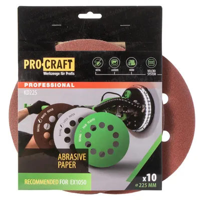 Obrázek produktu pro Brusný papír 10 ks.  Procraft КD225.180
