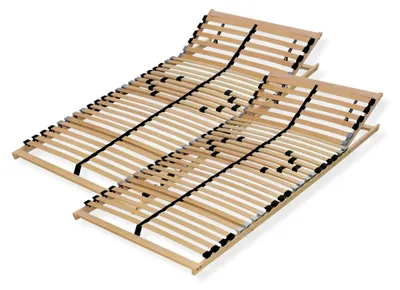 Produktbild von Stabiler Lattenrost 160x200, Federholzrahmen aus Deutschland, verstellbares Kopfteil, Traglast bis 150Kg, Buche, 28 Latten, 7 Komfortzonen