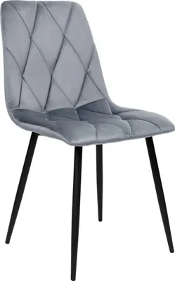 Immagine prodotto di Sedia Madison Velvet in velluto in look grafite