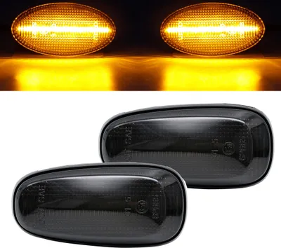 Produktbild von 2x LED Seitenblinker Blinker in Schwarz Smoke SET für Opel Astra G / Zafira A