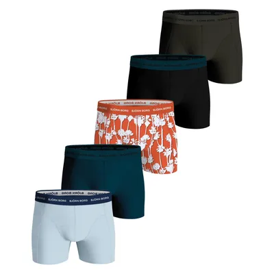 Produktbild von Björn Borg - Herren - Boxershorts Aus Baumwoll-Stretch, 5er-Pack - Blau/Bunt/Grau/Grün/Rot - Gr. S