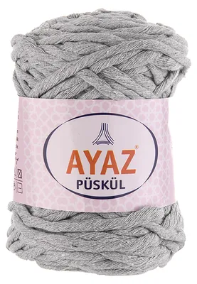 250g Strickgarn Püskül 1195 hellgrau