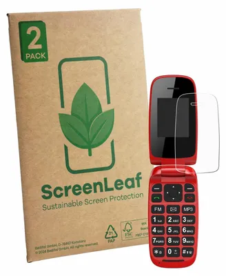 Produktbild von 2x ScreenLeaf Schutzfolie für Chakeyake R341 nachhaltiger Displayschutz Display Schutz Folie Klar Transparent