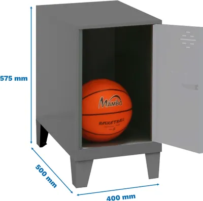 Produktbild von Simonrack Spind SIMONLOCKER DISM anthrazit, grau 8425437121210, 1 Schließfach 40,0 x 50,0 x 57,5 cm