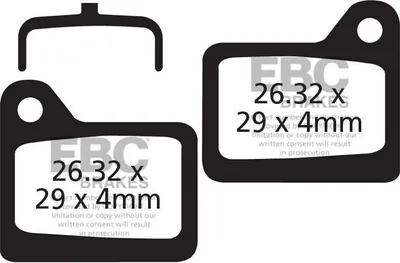 Zdjęcie produktu dla CFA329 - Klocki hamulcowe rowerowe (organiczne) EBC Brakes