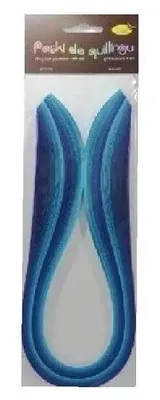 Immagine prodotto di Strisce per quilling 5 mm x 50 cm, blu, 100 pezzi - Galeria Hobby