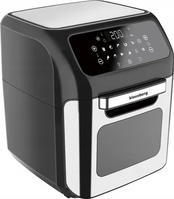 Zdjęcie produktu dla Piekarnik Beztłuszczowy Frytownica Klausberg 1800W 12L 12W1 Zdrowe Odżywianie