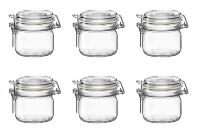 Produktbild von Bormioli Rocco 6er Set Bügelglas FIDO, 200 ml, klein, zur Aufbewahrung oder als Dessertglas, spülmaschinenfest