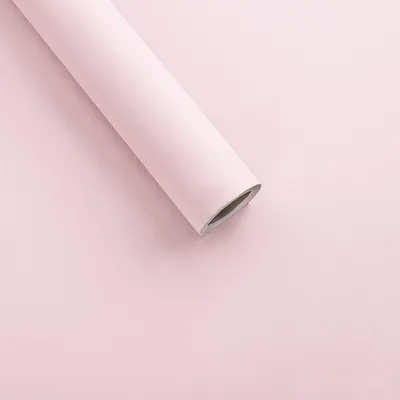 Produktbild von Selbstklebende Tapete Hellrosa 40 x 300 cm, Mattes PVC Vinyl, für Mädchenzimmer, Wohnzimmer
