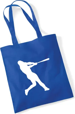 Produktbild von Huuraa Jutebeutel Baseball Silhouette 10 Liter Bright Royal Baumwolle Tasche Geschenkidee