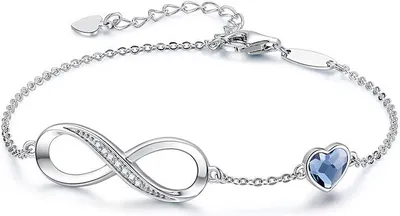 Produktbild von INF Infinity-Armband mit Herz Silber