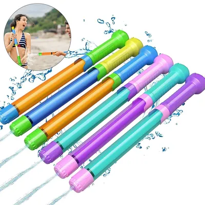Produktbild von Kinder 5-Loch Wasserpistole – bunte Spritzspielzeug, 32 cm Poolspielzeug, Reichweite 8-10 Meter, geeignet für Jungen und Mädchen