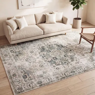 Produktbild von Volero - Teppich Vintage - Lago Grau - 160x230 cm - Wohnzimmer, Esszimmer, Schlafzimmer - Klassik, Orientalisch