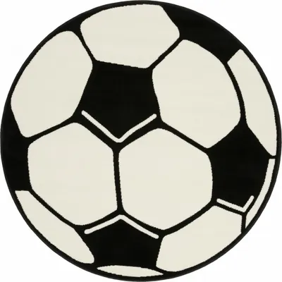 Obrázok produktu pre 100x100 (priemer) kruh Kusový koberec Prime Pile Fussball 100015