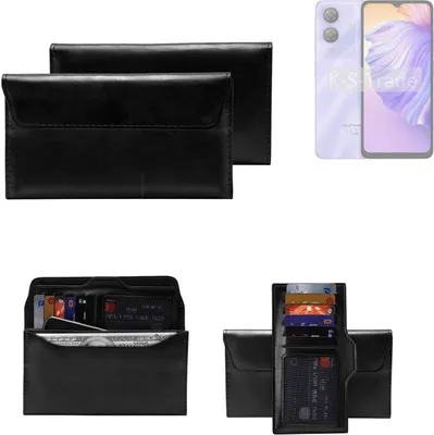 Produktbild von K-S-Trade Handy Hülle kompatibel mit Ulefone Note 21 Schutz Hülle Tasche Schutz Case Handytasche Kunstleder schwarz, 1x