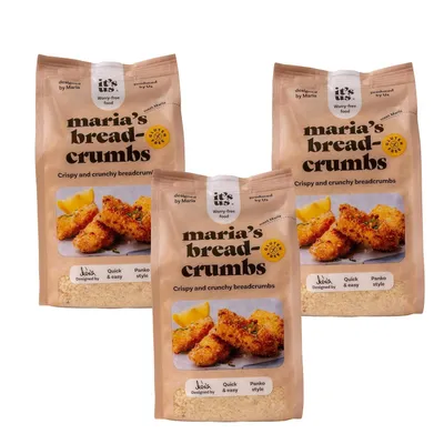Produktbild von Glutenfreies Paniermehl – Semmelbröseln – Panko Style – 3x300 g