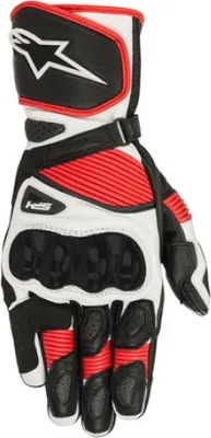 Zdjęcie produktu dla rękawice SP-1 V2, ALPINESTARS (czarne/białe/czerwone, rozmiar S)