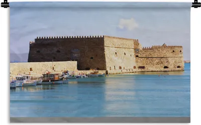 Produktbild von MuchoWow® Wandteppich Wandbehang Heraklion - Kreta - Griechenland 120x80 cm Tapisserie Dekoration Wandtuch - Wanddekorationen - Wandtücher