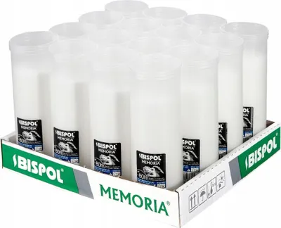 Zdjęcie produktu dla Wkłady do zniczy parafinowe BISPOL P360 80H 16szt.