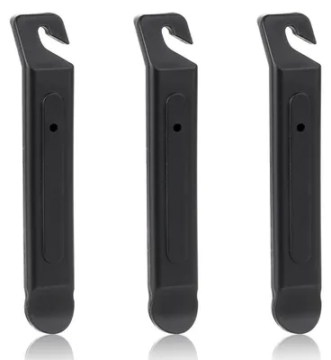 Productafbeelding van Fietsbandenlichters, kunststof, zwart, 3 stuks, 10,5 x 1,7 cm