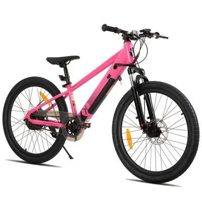 Produktbild von JOYSTAR 24‑Zoll Elektro‑Mountainbike für Jugendliche, 24V 5.2Ah Akku, 25 km/h, Federgabel, verstellbarer Sattel, Scheibenbremse