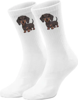 Produktbild von epicsocks Dackelliebe Brauner Dackel Socken in 37-41 im Paar