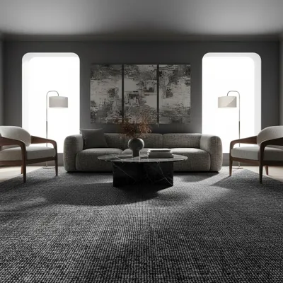 Produktbild von Kurzflorteppich Einfarbig Pflegeleicht Waschbar | Läufer Grau 80x250 cm Wohnzimmer  Rutschfest | KOFEL – Kadima Design