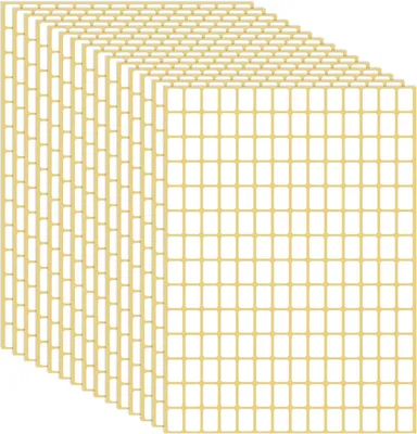 Produktbild von 2160 Stück 9 x 13 mm selbstklebende Etiketten zum Beschriften - Aufkleber Beschriftungsetiketten für Preisschilder und Ordner