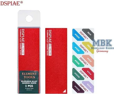 Produktbild von DSPIAE DSP-AS-RD25 DSPIAE Aluminum Alloy Sanding Board Red