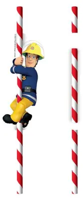 Immagine prodotto di 8 cannucce Pompiere Sam