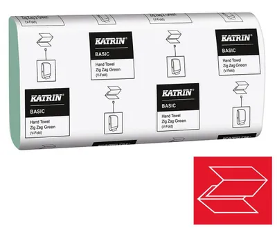 Obrázek produktu pro Katrin ručník ZZ Basic 1-vrstvý 23 x 23 cm 5000 ks zelený