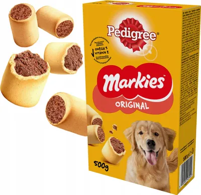 Zdjęcie produktu dla Pedigree Markies chrupiące biszkopty z nadzieniem dla psów 500 g