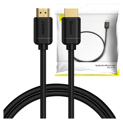 Produktbild von HDMI 2.0 Kabel 3m 4K 60Hz 3D HDR 18Gbps Schwarz für TV PC PS4 Xbox vergoldet