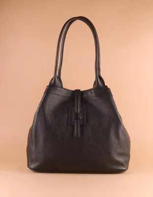 Produktbild von Echtleder-Handtasche Madou –  Italy – Schwarz