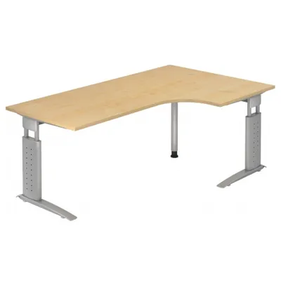 Produktbild von UNDA 82 S - 200 x 120 Ahorn/Silber höhenverstellbar