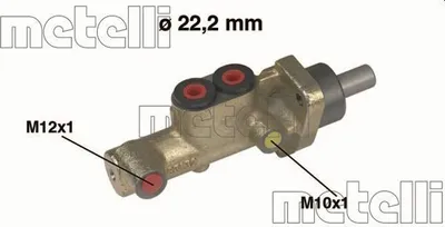 Produktbild von METELLI 05-0246 Bremszylinder Hauptbremszylinder für OPEL Astra F CC (T92) Calibra A (C89) Kadett E CC (T85) Astra F Caravan (T92) Vectra A Limousine