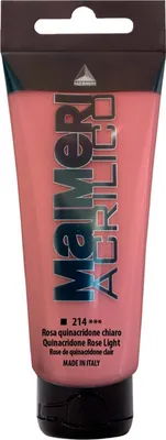 Obrázok produktu pre Maimeri Acrilico Akrylová farba Quinacridone Rose Light 214 200 ml 1 ks