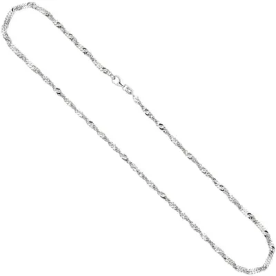 Produktbild von 2,9mm Singapurkette Kette Collier Halskette aus 925 Silber 45cm