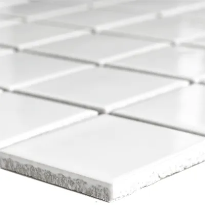 Produktbild von Keramik Mosaikfliesen Adrian Weiß Glänzend Quadrat 48