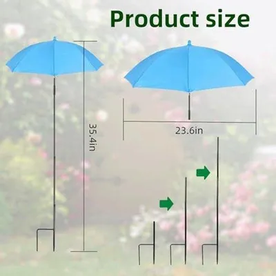 Produktbild von Pflanzenschirm für den Außenbereich – 60 cm Sonnenschutz für Topfpflanzen