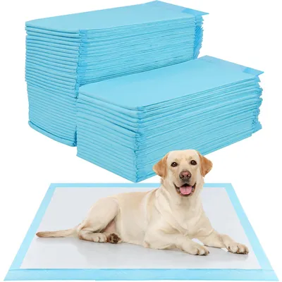 Obrázok produktu pre Tréningové podložky pre psov a šteniatka, 60 kusov, 90 x 60 cm, 5-vrstvové, nepriepustné, rýchloschnúce