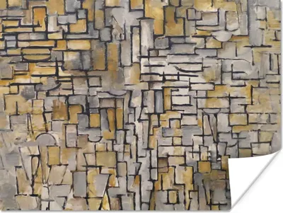 Produktbild von MuchoWow® Poster Mondrian - Kunst - Alte Meister 40x30 cm - Plakate für die Wände - Poster Wohnzimmer