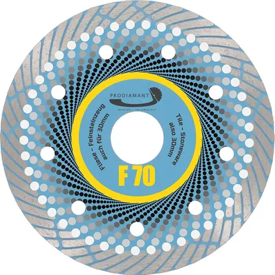 Produktbild von PRODIAMANT Diamanttrennscheibe 115mm Fliese, Feinsteinzeug F70