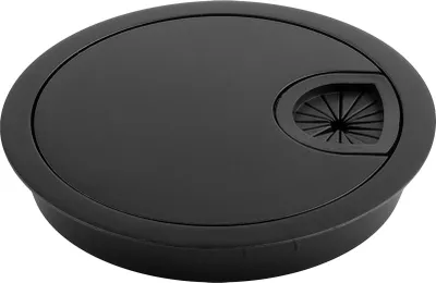 Produktbild von 80 mm schwarze Metallkabeldurchführung