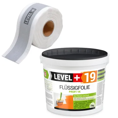 Produktbild von Dichtset Innen Außen Abdichtung-Set SET546 Flüssigfolie 7kg Auf Holz Fliesen OSB Wasserdicht Dichtband 120/70mm Ausdehnbar